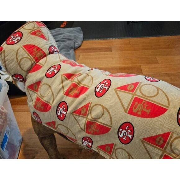 Custom San Francisco 49ers NFL Football Dog Vest Jacket Bulldog Large - Picture 3 of 6